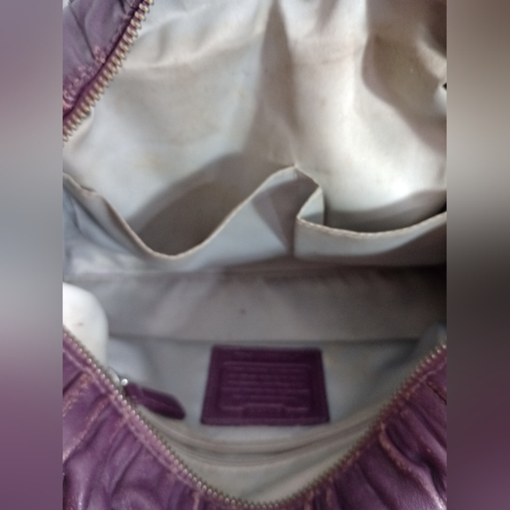 Rare Coach Ashley Purple‎ Bag - Picture 6 of 7